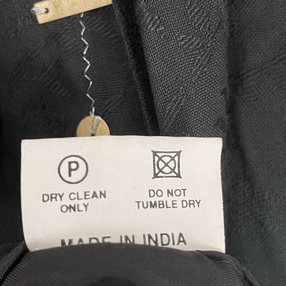 VTG Y2K Festival Skirt L Grunge Boho Metal Grommet Pleated India Hippie Fairy - Picture 5 of 8